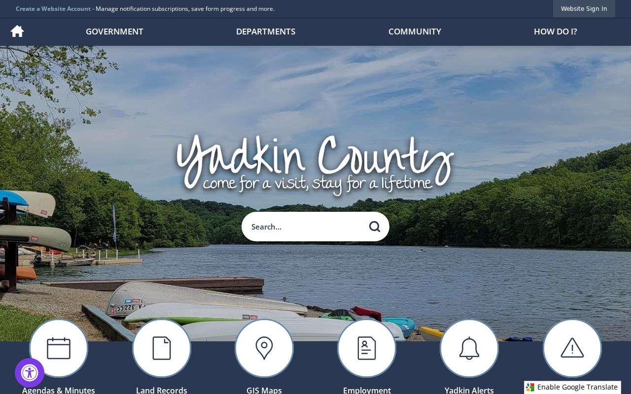 Yadkin County criminal history government directory